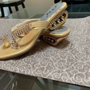 Gold sandals
